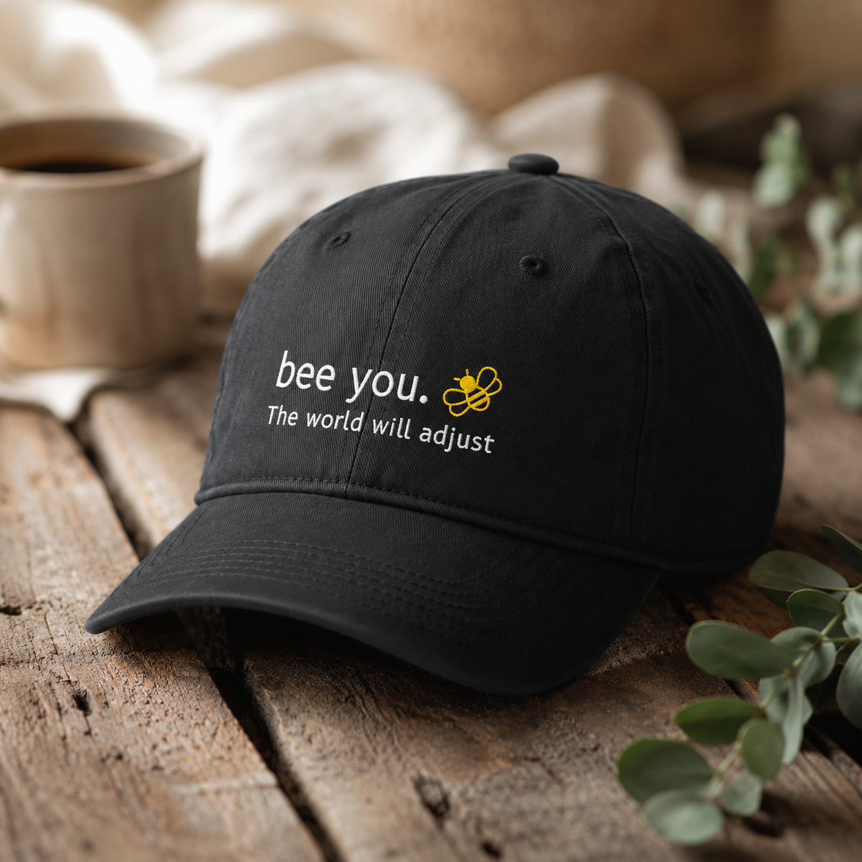 Bee You  Embroidered Ball Cap