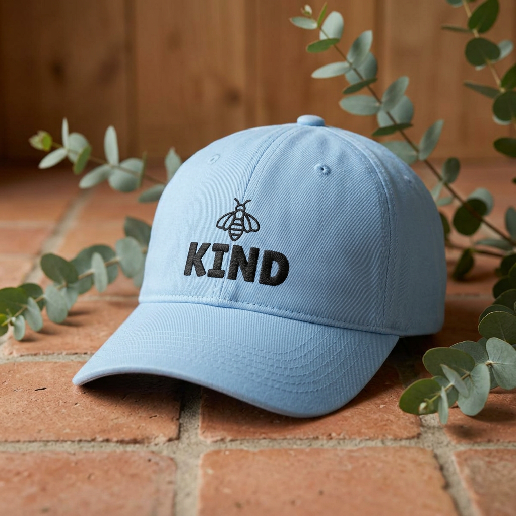 Bee Kind Embroidered Ball Cap
