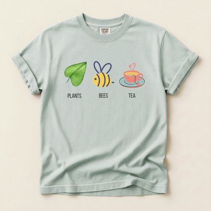 Plants Bees Teacup Premium Tee