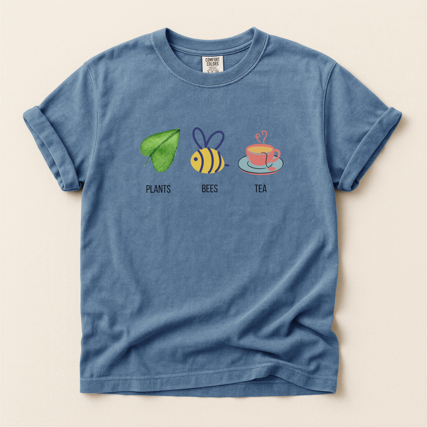 Plants Bees Teacup Premium Tee