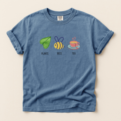 Plants Bees Teacup Premium Tee