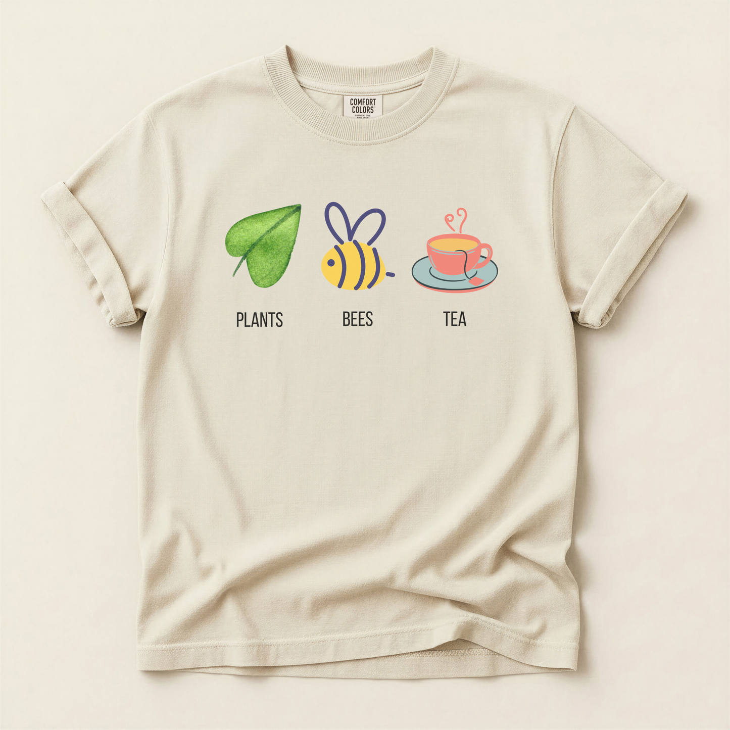 Plants Bees Teacup Premium Tee
