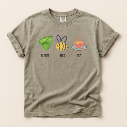 Plants Bees Teacup Premium Tee