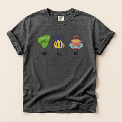 Plants Bees Teacup Premium Tee