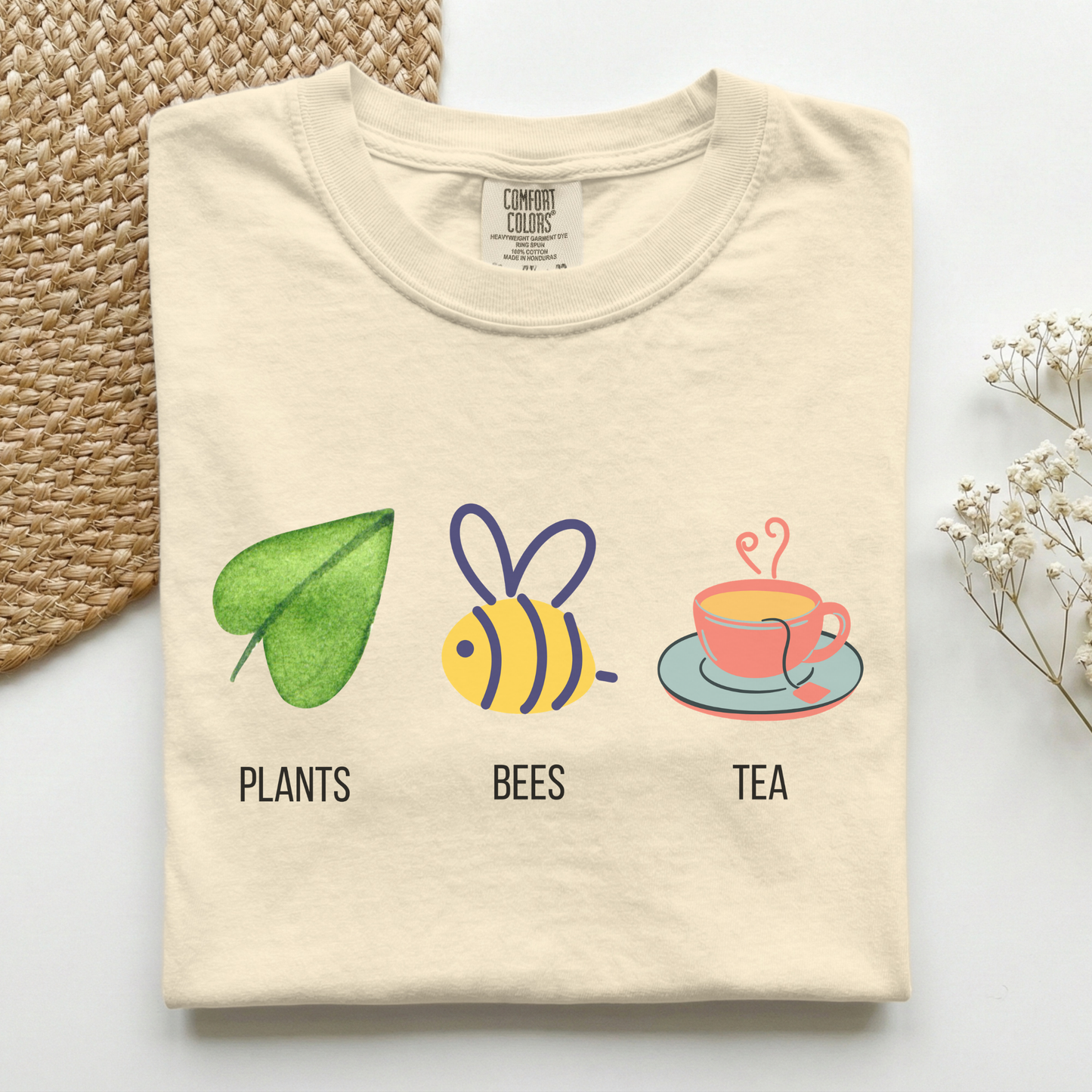 Plants Bees Teacup Premium Tee