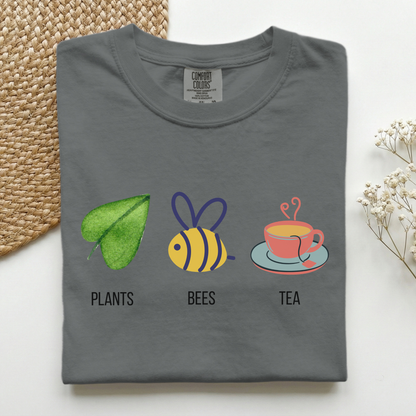 Plants Bees Teacup Premium Tee