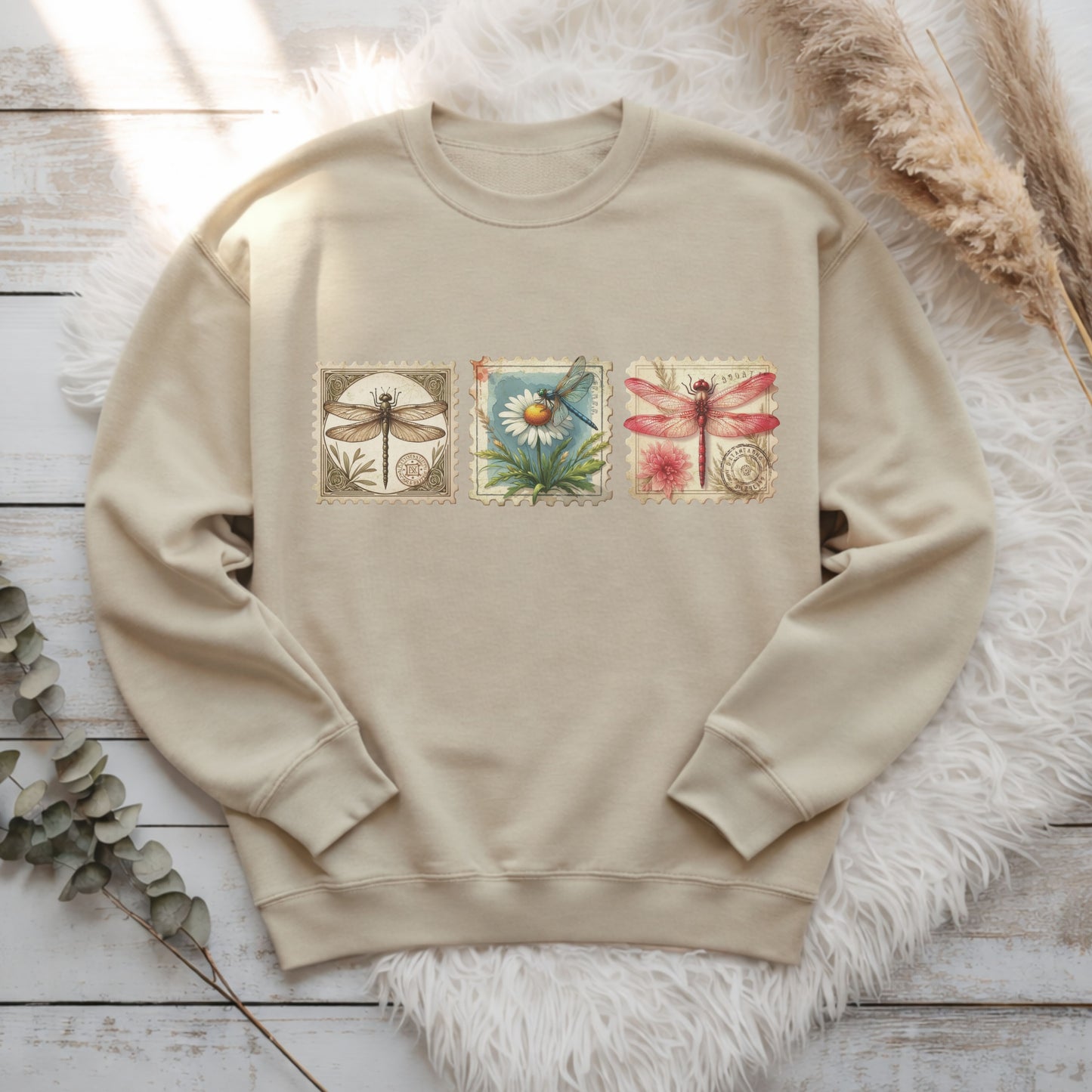 Dragonfly Stamps  Premium Sweatshirt