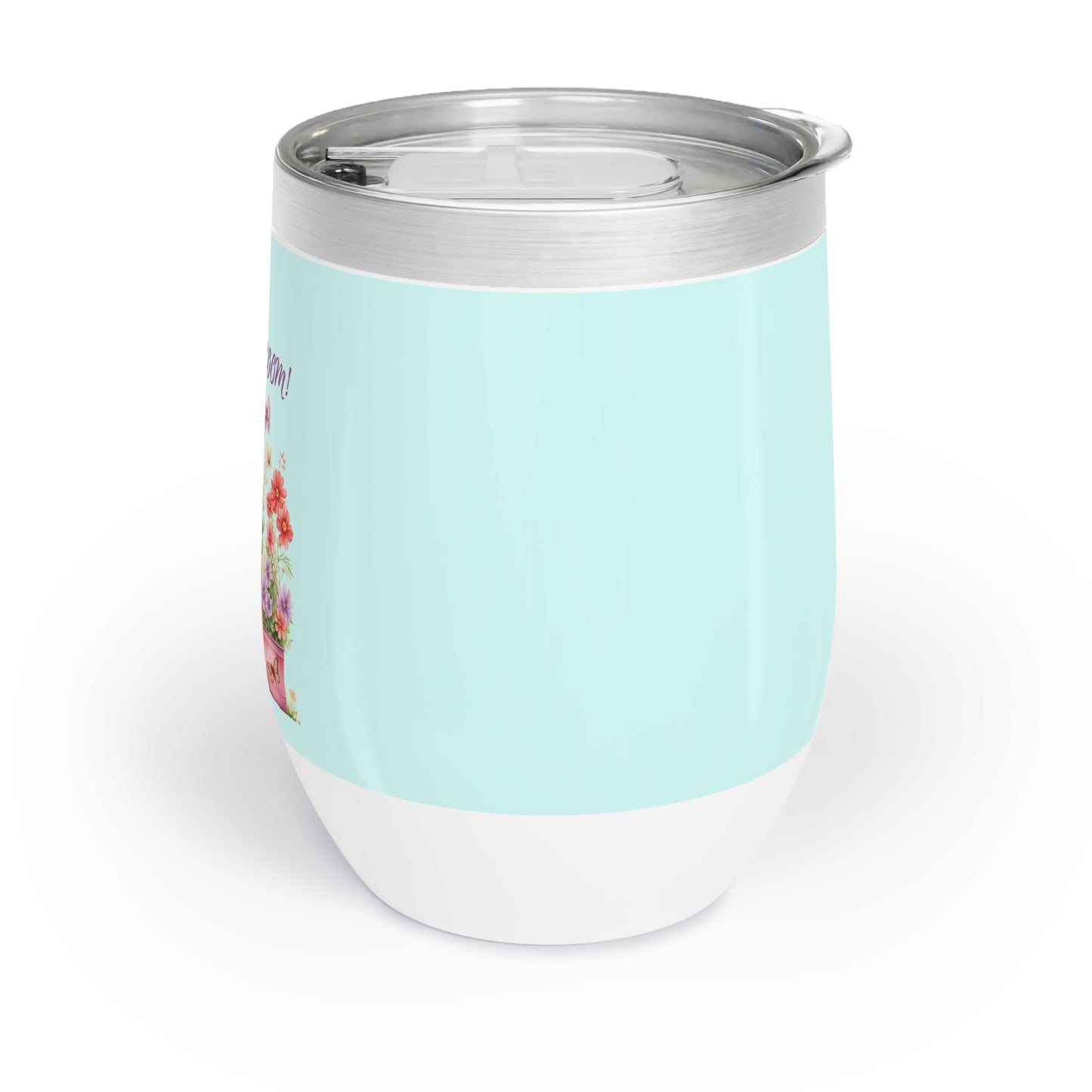 Find  your joy and bloom - Wine Tumbler