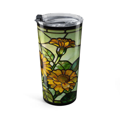 Sunflower Stained Glass Style 20oz Tumbler