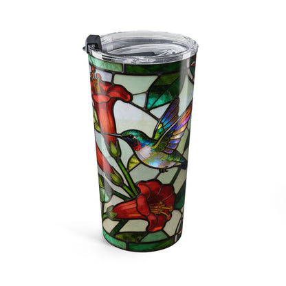 Hummingbird Stained Glass Style 20oz Tumbler