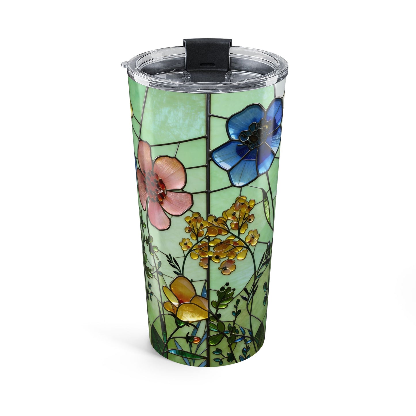 Wildflower Stained Glass Style 20oz Tumbler