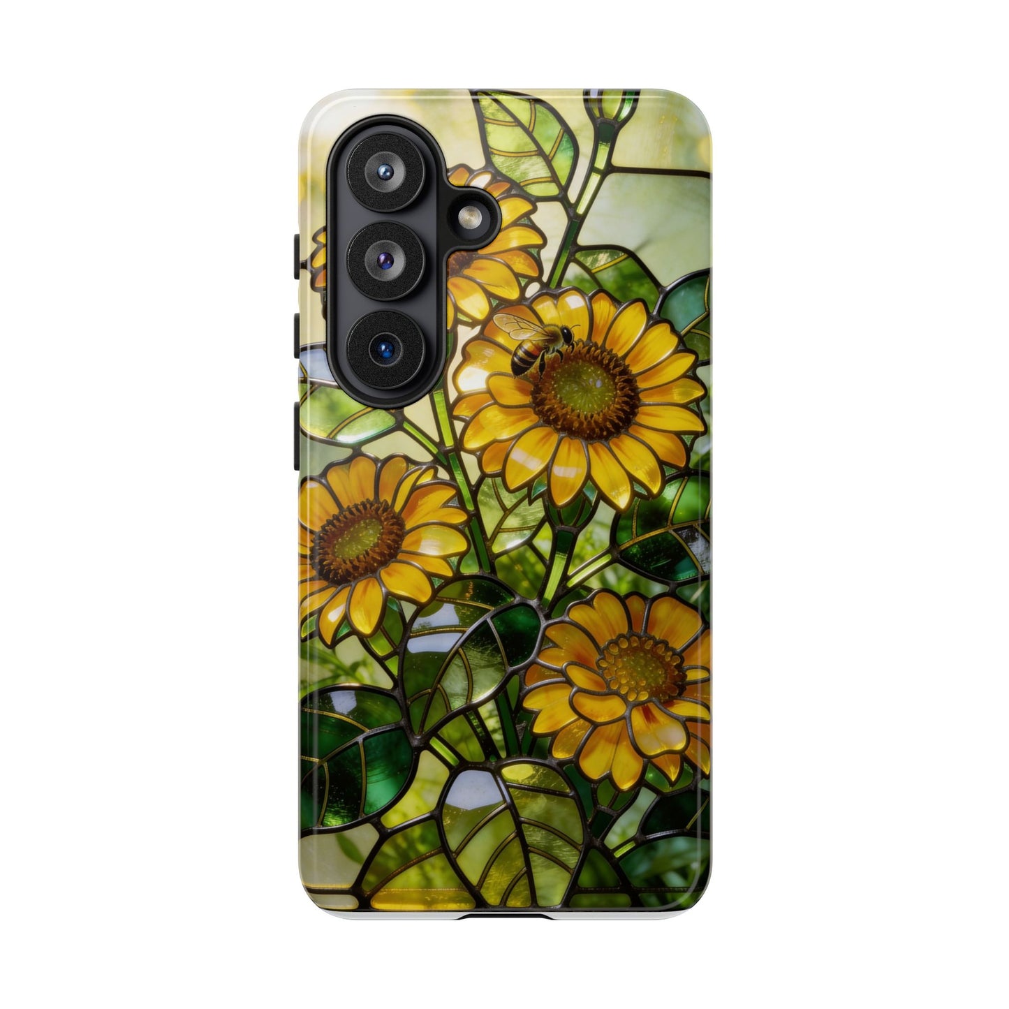 Sunflower Stained Glass Style Phone Case