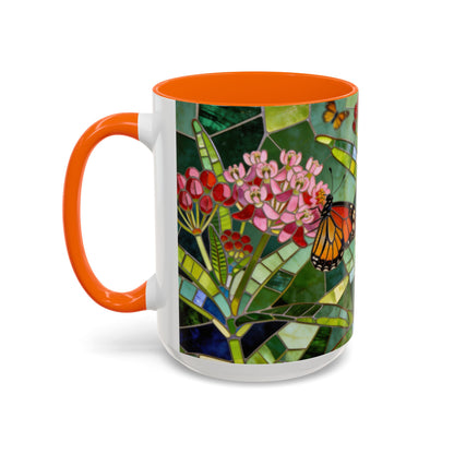 Monarch Stained Glass Style Coffee/Tea Mug (15oz)