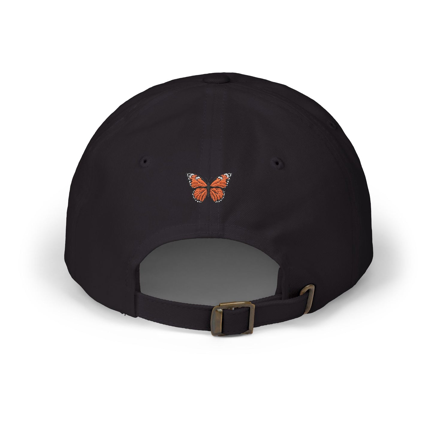 Hold On, I See a Butterfly Embroidered Cap
