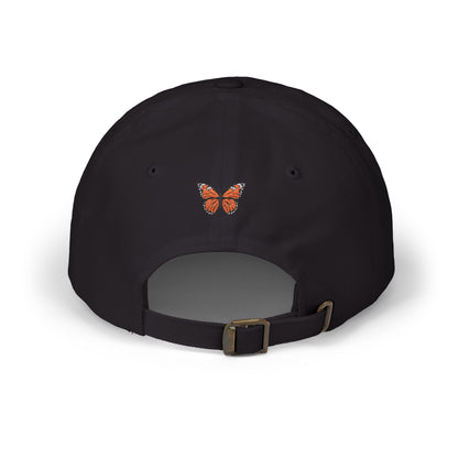 Hold On, I See a Butterfly Embroidered Cap