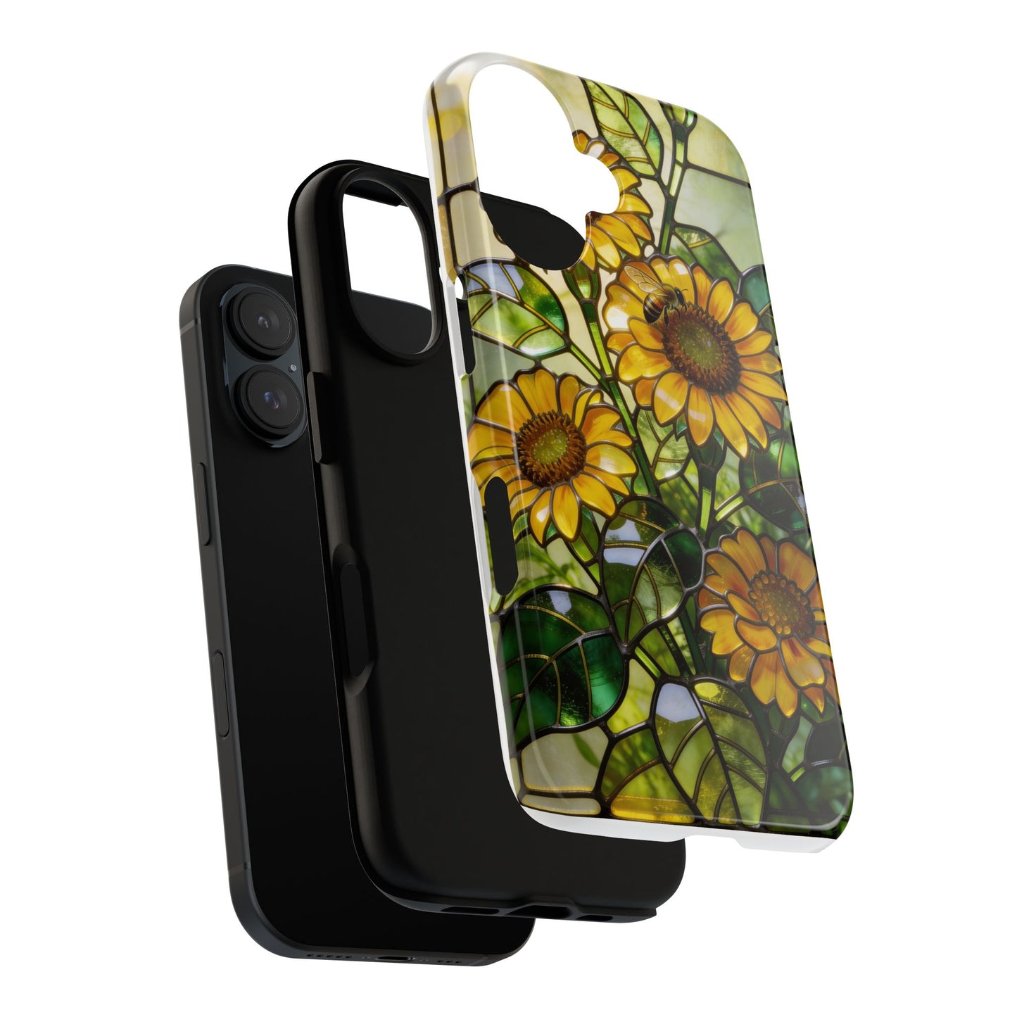 Sunflower Stained Glass Style Phone Case
