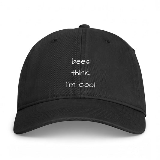 Bees Think I'm Cool Embroidered Cap