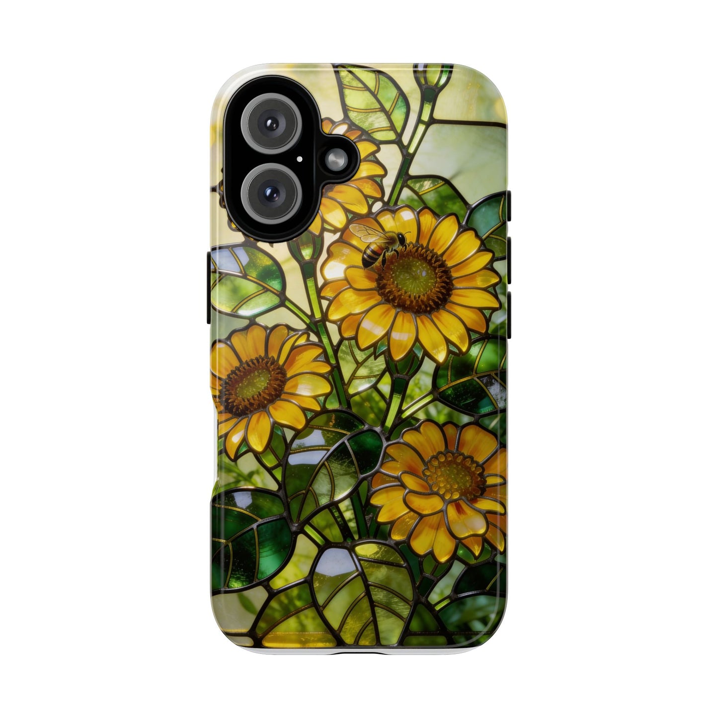 Sunflower Stained Glass Style Phone Case