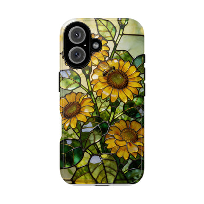 Sunflower Stained Glass Style Phone Case