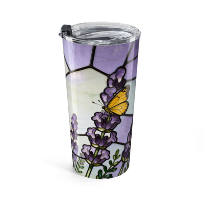 Lavender Stained Glass Style  20oz Tumbler