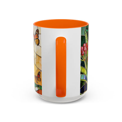 Monarch Stained Glass Style Coffee/Tea Mug (15oz)
