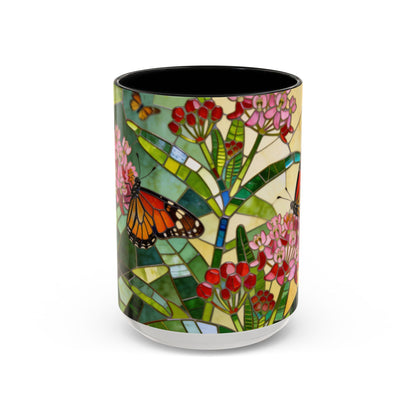 Monarch Stained Glass Style Coffee/Tea Mug (15oz)