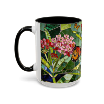 Monarch Stained Glass Style Coffee/Tea Mug (15oz)