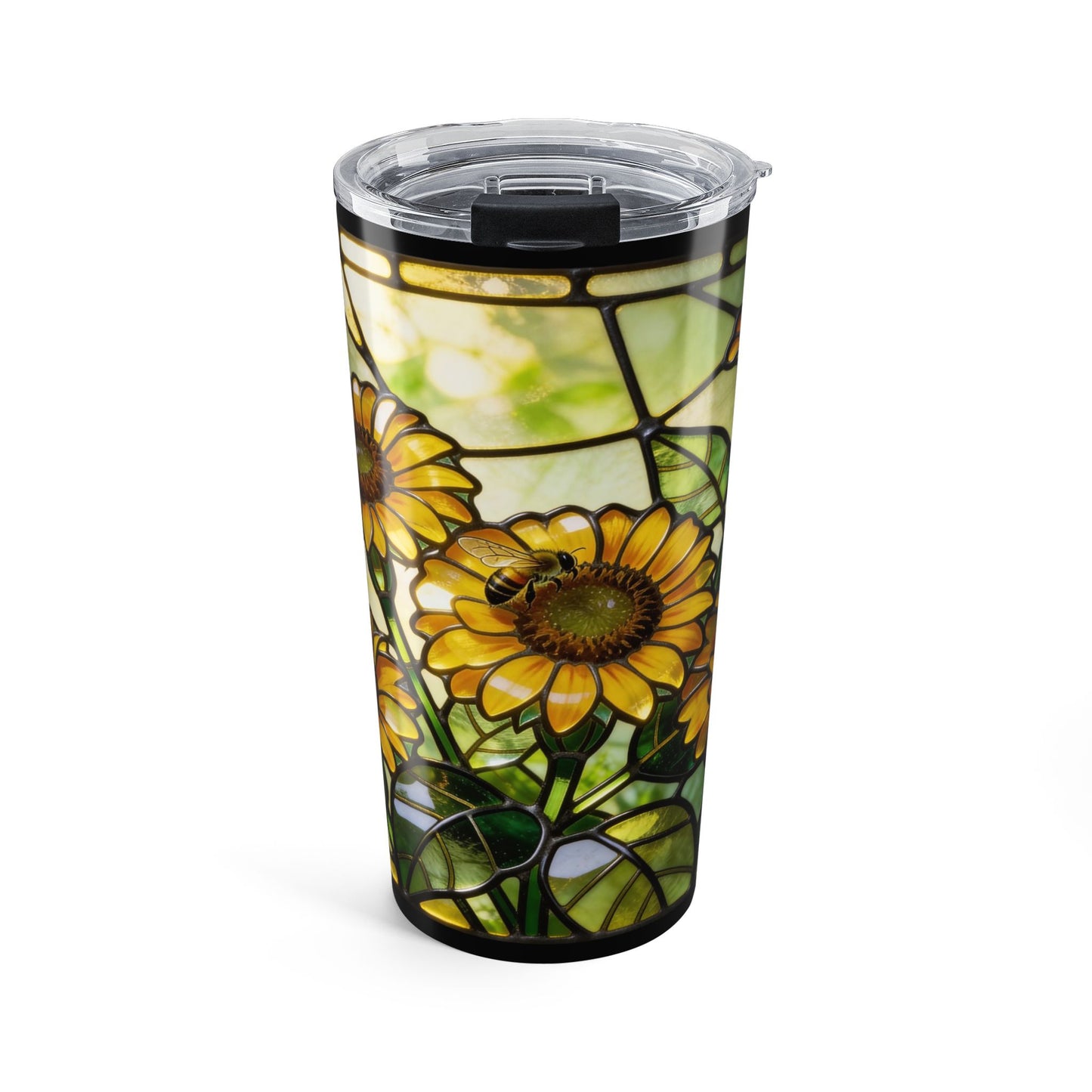 Sunflower Stained Glass Style 20oz Tumbler