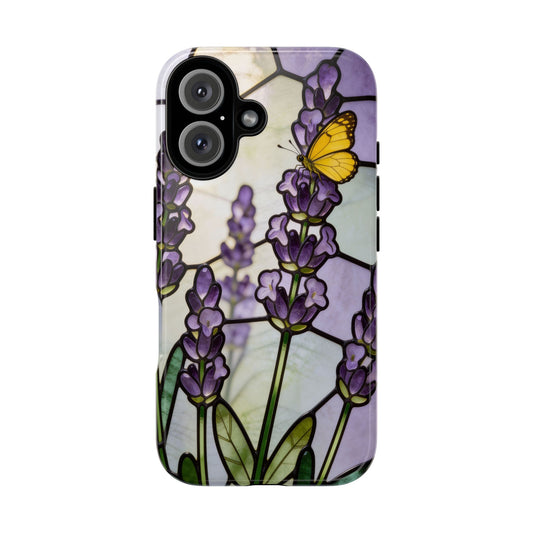 Lavender Stained Glass Style Phone Case