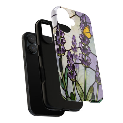 Lavender Stained Glass Style Phone Case