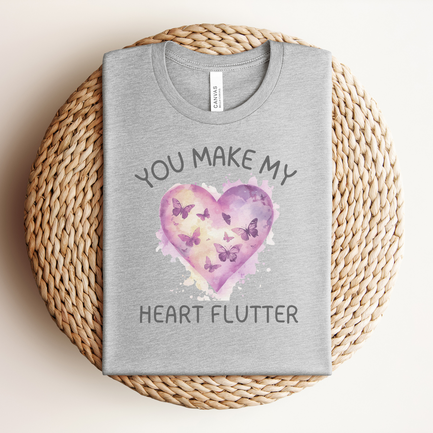 Valentine Heart Flutter Premium Tee
