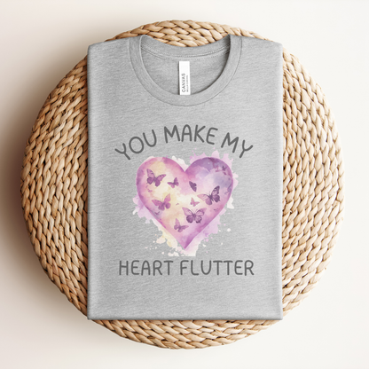 Valentine Heart Flutter Premium Tee