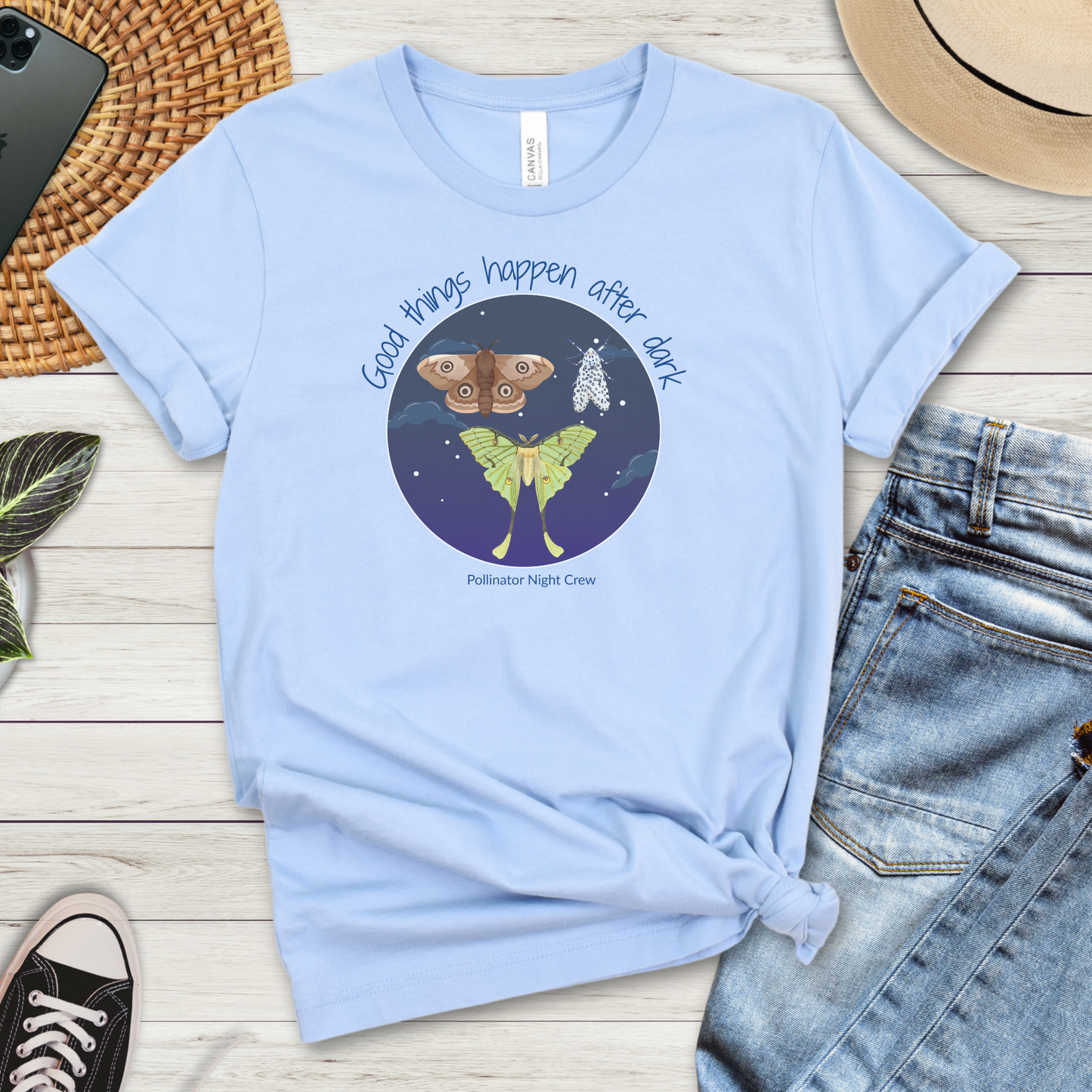Pollinator Night Crew Premium Tee
