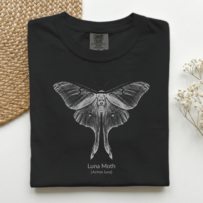 Luna Moth Grayscale Premium Tee