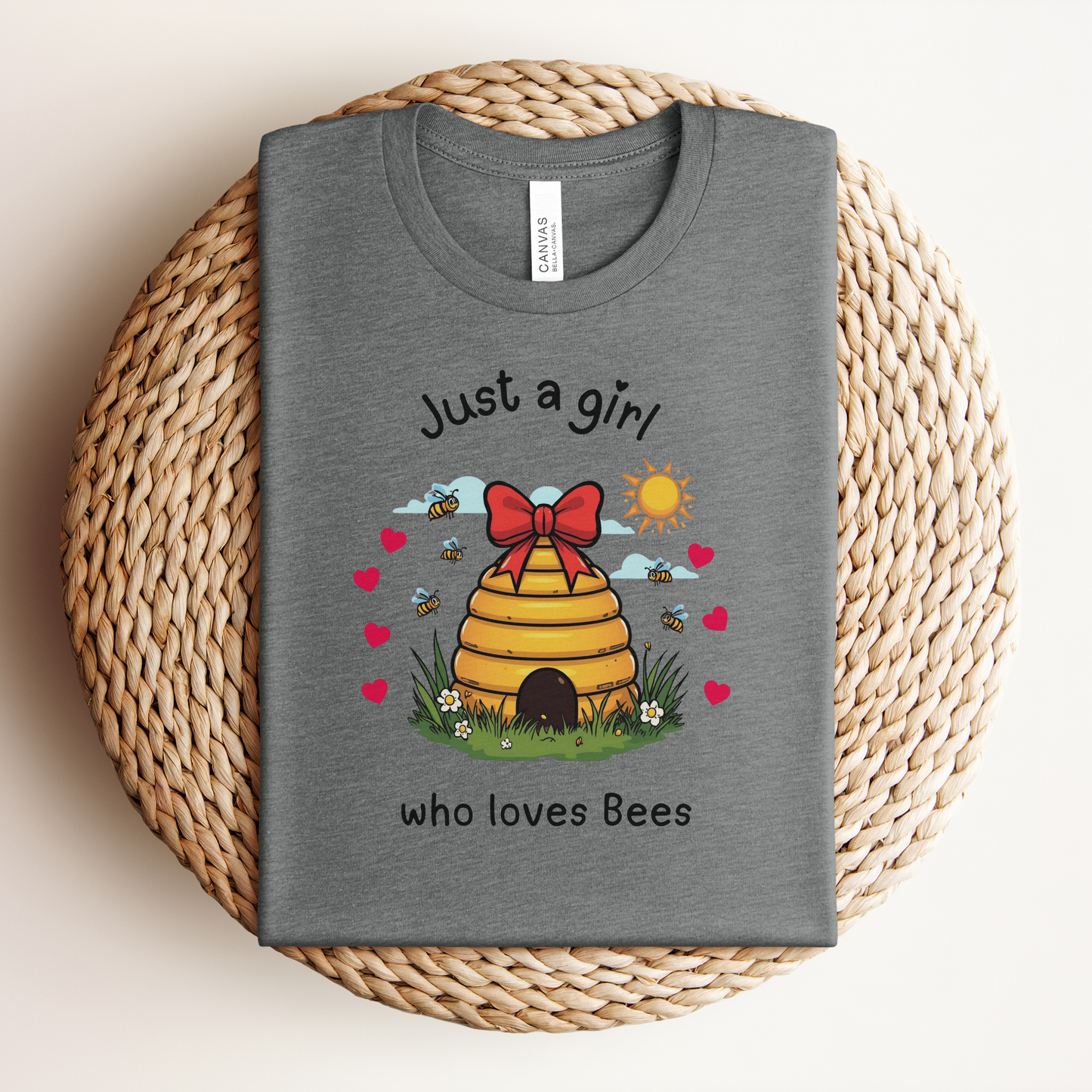 Girl Who Loves Bees Premium Tee