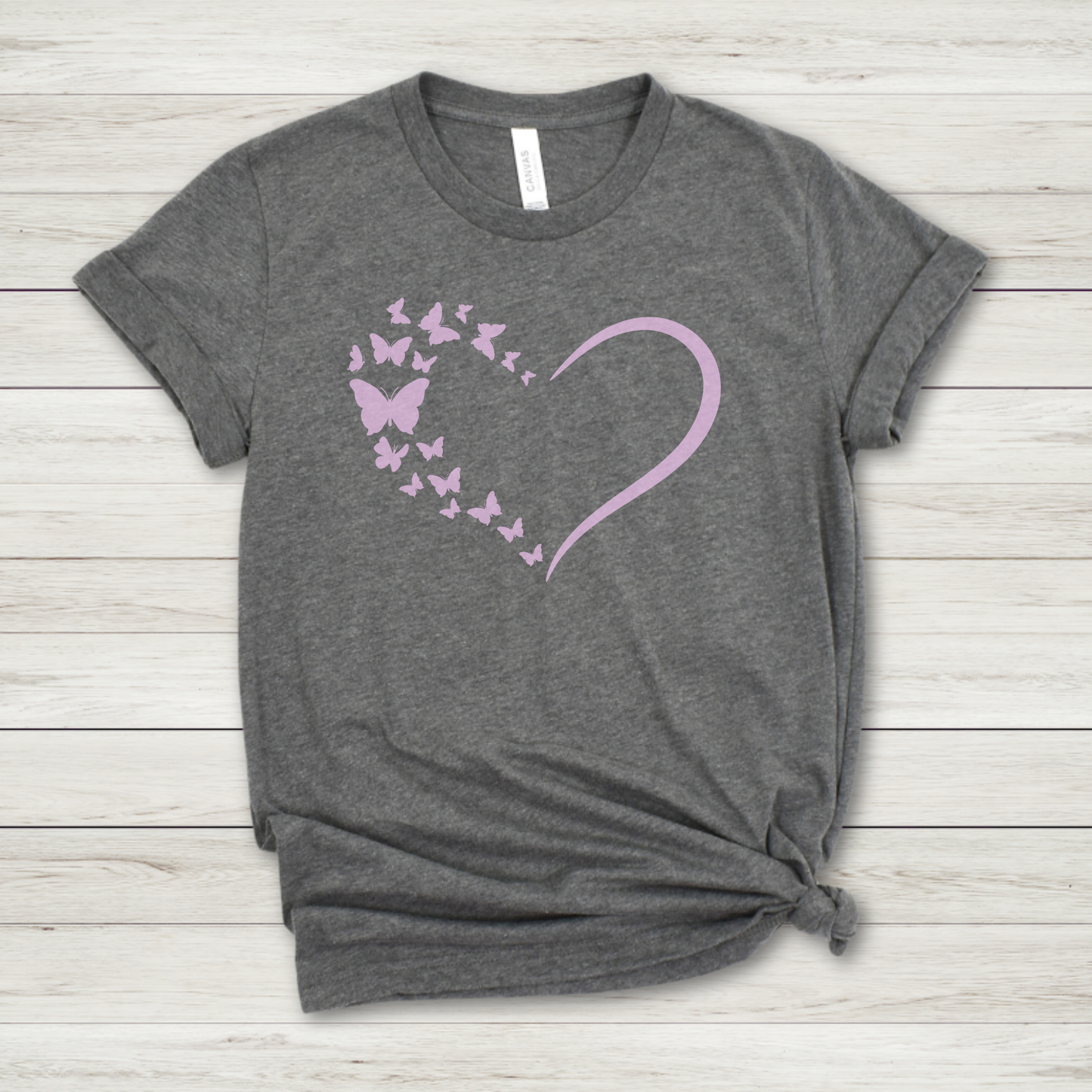 Valentine Butterfly Heart Premium Tee