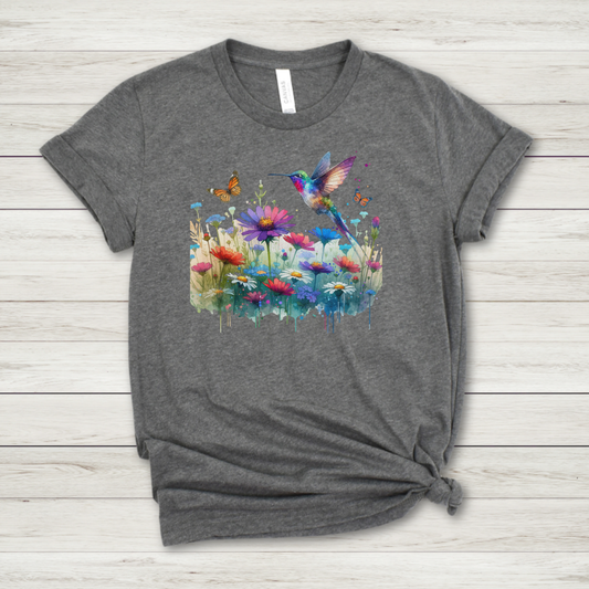 Hummingbird Wildflower Premium Tee
