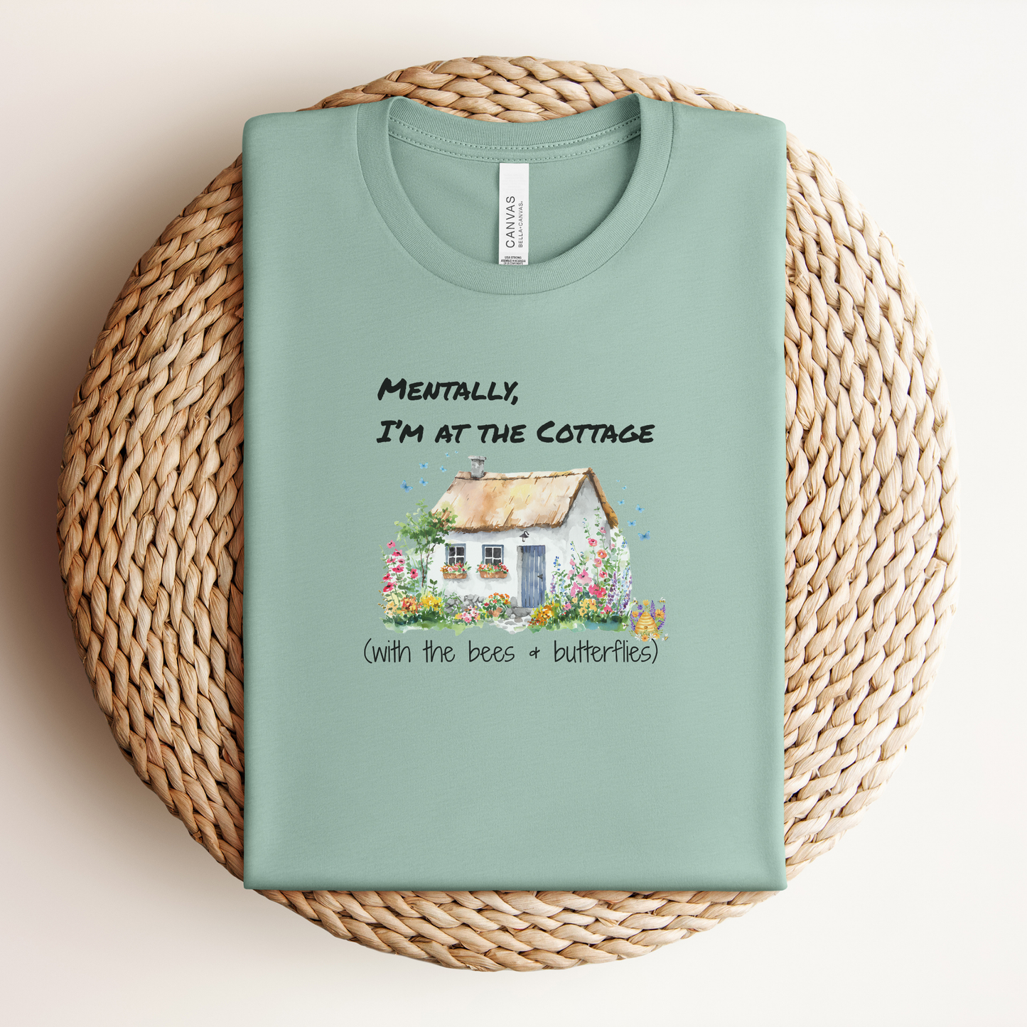 Mentally I'm at the Cottage Graphic Premium Tee