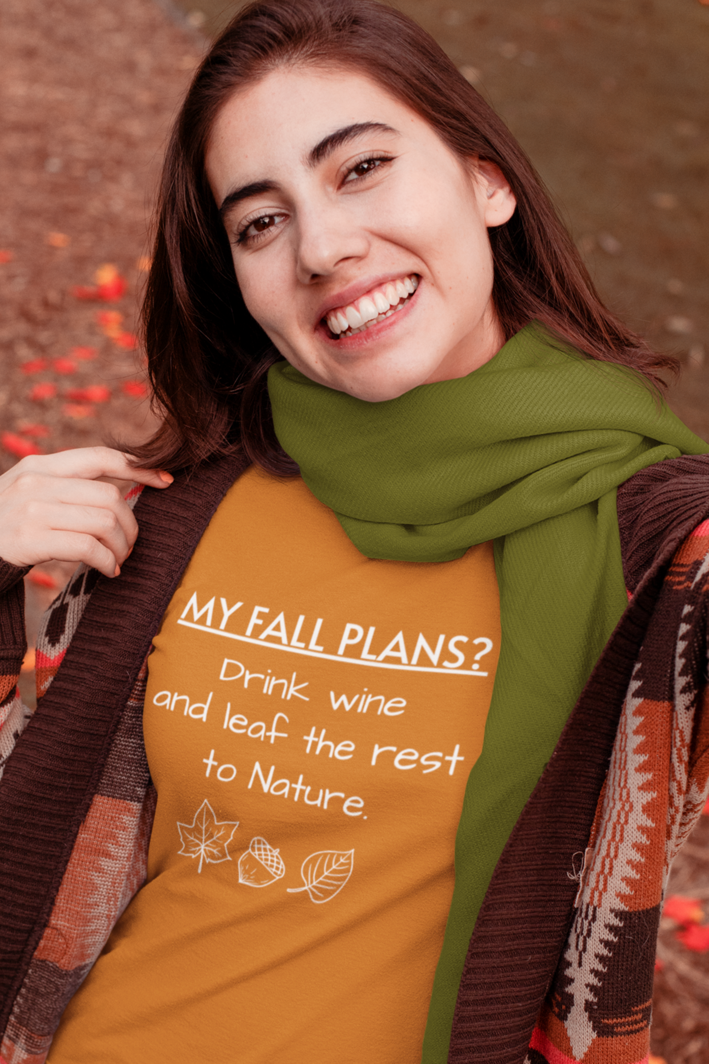 My Fall Plans Wine - Premium Tee