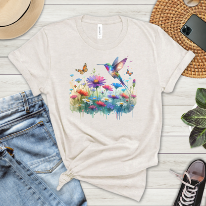 Hummingbird Wildflower Premium Tee