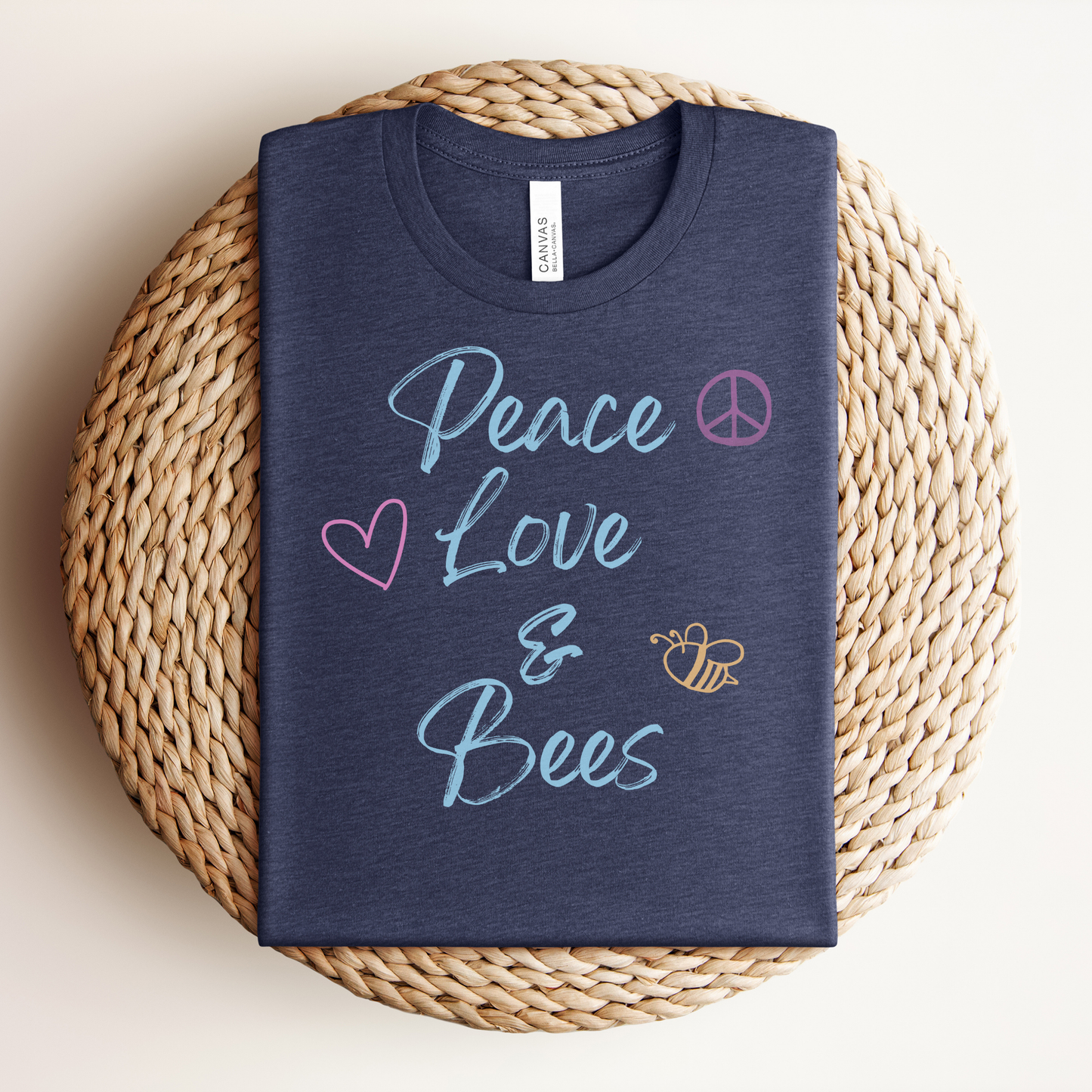 Peace Love & Bees Premium Tee