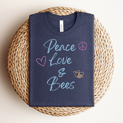 Peace Love & Bees Premium Tee