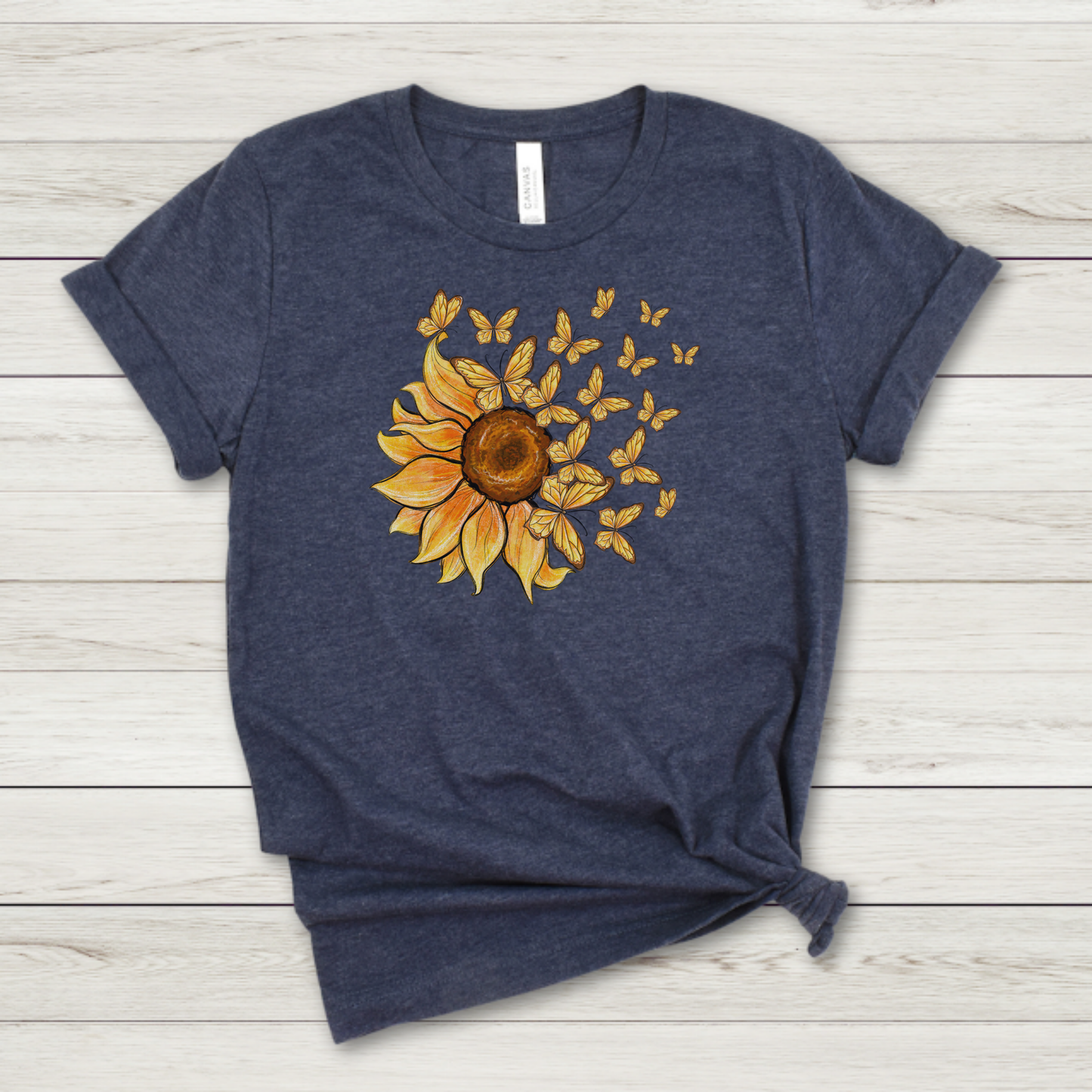 Butterfly Sunflower Premium Tee