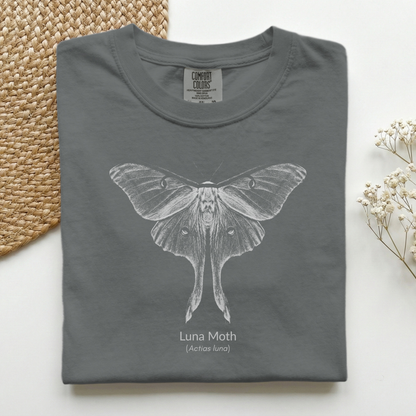 Luna Moth Grayscale Premium Tee