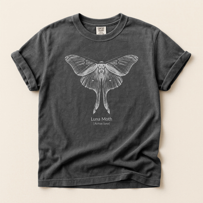 Luna Moth Grayscale Premium Tee