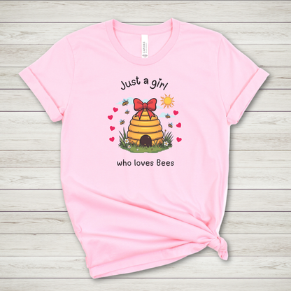Girl Who Loves Bees Premium Tee