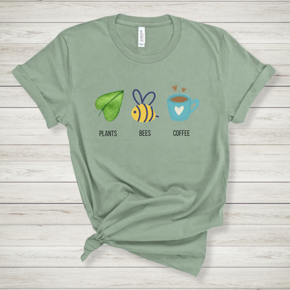 Plants Bees Coffee Premium Tee