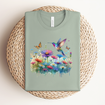 Hummingbird Wildflower Premium Tee